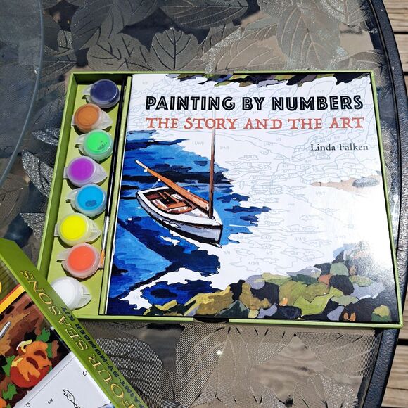THE FOUR SEASONS A PAINT BY NUMBER KIT STERLING INNOVATION 2017 COMPLETE ART DIY - Picture 4 of 5